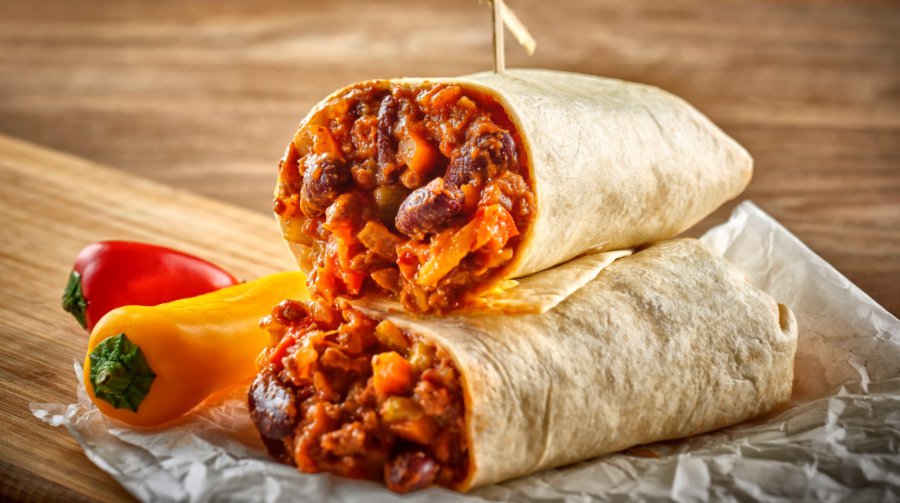 Chili Con Carne Burrito Wrap